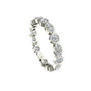 Alliance Claudia diamants ronds 1.00 carat or blanc